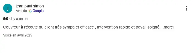 Avis Google de 
