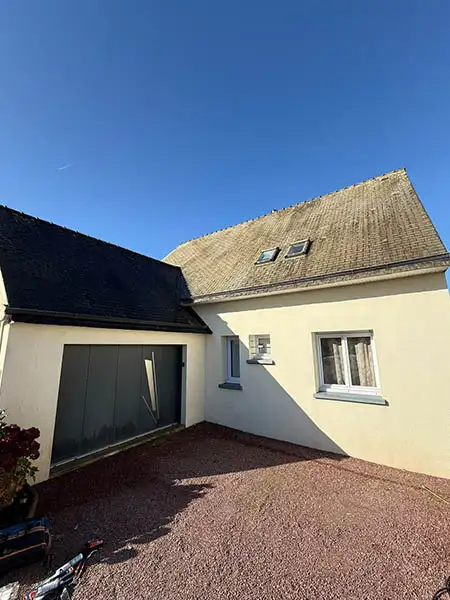 Avant nettoyage toiture